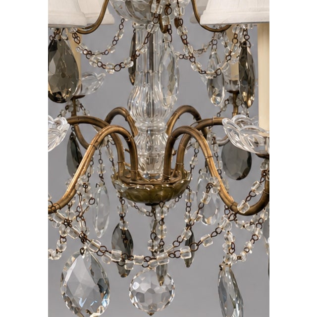 Bronze Early 19th Century French Bronze and Crystal Chandelier For Sale - Image 8 of 8