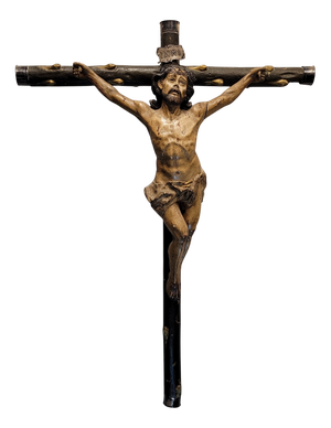 Hispanic-Filipino Artist, Carving of the Crucified Christ, 1800s, Wood