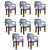 James Dining Chairs by Wood Tailors Club, Set of 8 For Sale - Image 14 of 14