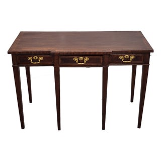 Antique Late 19th Century Sheraton Mahagony Console Table For Sale
