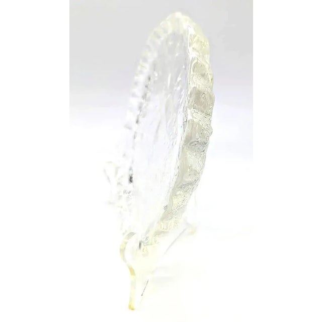 Transparent 1950s Swedish Glass Cheese Platter For Sale - Image 8 of 11
