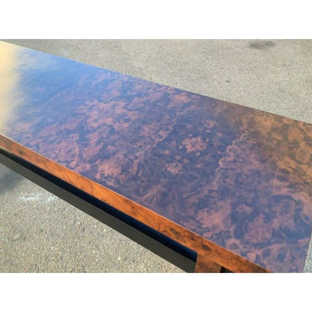 Modern Sofa Console Table With Custom Finish For Sale - Image 4 of 6