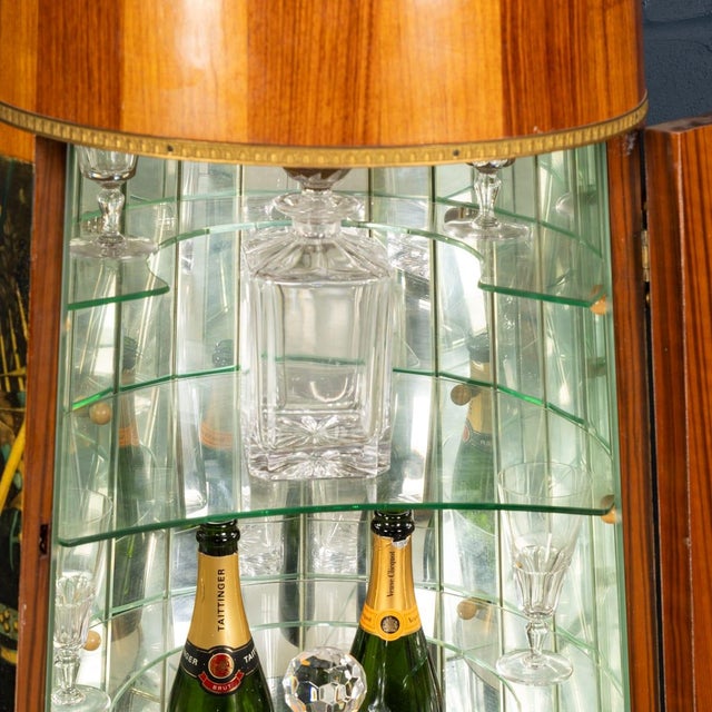 Vintage Italian Illuminating Bar Cabinet by Aldo Tura, 1960 For Sale - Image 9 of 18