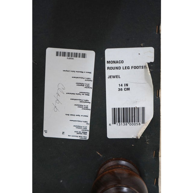 1980s Monaco Slip Seat Ottoman Footstool For Sale - Image 10 of 10