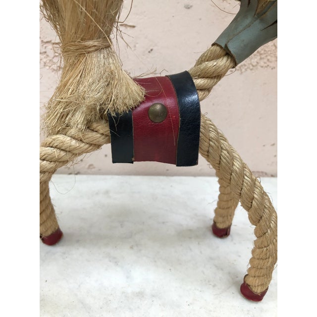 Adrien Audoux and Frida Minet C.1960 French Rope Horse Audoux Minet For Sale - Image 4 of 8