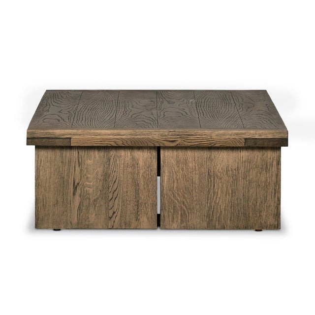Four Hands Warby Coffee Table - Worn Oak Veneer For Sale In Austin - Image 6 of 12