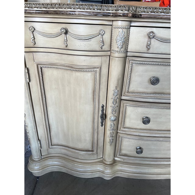 Vintage Schnadig Belmont Buffet Table Marble Top Chairish