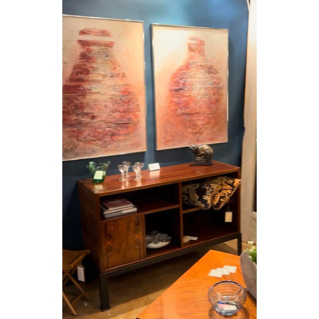 Mid Century Rosewood Cabinet on Custom Made Iron Base, Denmark, Circa 1960s For Sale - Image 12 of 12