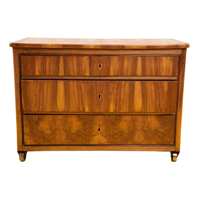 Rustic Chest of Drawers in Walnut For Sale