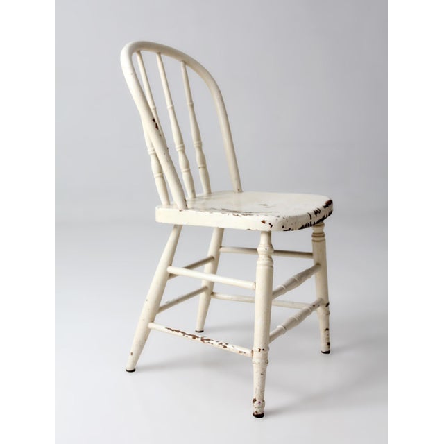 Vintage Painted Windsor Bow Back Chair For Sale - Image 15 of 16