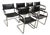 Mart Stam for Linea Veam 1970's S34 Leather Cantilever Armchairs , Set of 6 For Sale