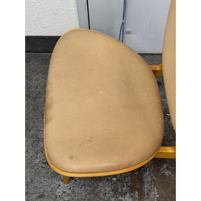 Norr11 Elephant Vintage Leather Lounge Chair, Natural Oak For Sale - Image 9 of 12