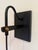 Industrial Blackened Brass & Antique Brass Hanging Glass Wall Sconces - a Pair For Sale In San Francisco - Image 6 of 6