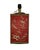 A charming vintage table lamp featuring a square wooden structure covered with richly decorated textile panels embroidered...