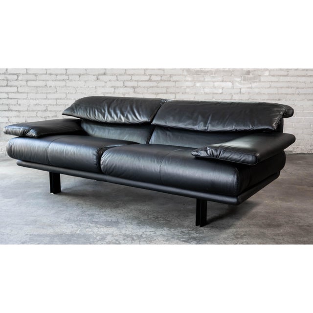 B&B Italia 1980s Postmodern Leather Alanda Sofa by Paolo Piva for B&b Italia For Sale - Image 4 of 15