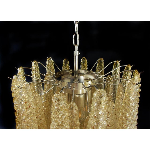 Italian Amber Crystal Chandeliers, Murano, Set of 2 For Sale - Image 11 of 18