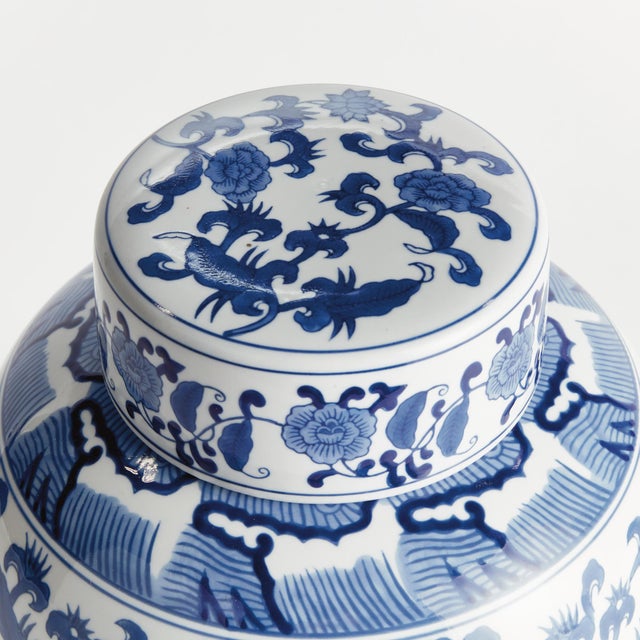 Traditional Barclay Butera Dynasty Blossom Lidded Jar For Sale - Image 3 of 7