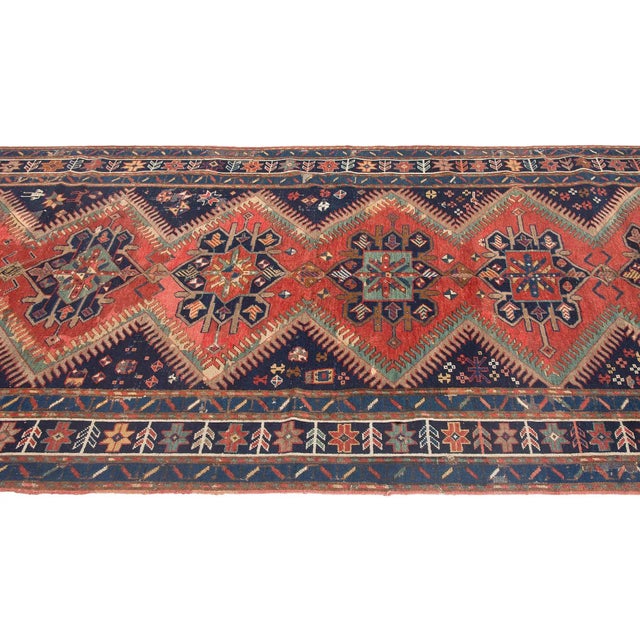 Decorative Antique Caucasian Wool Rug For Sale - Image 4 of 6