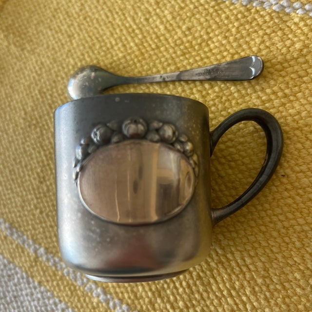 Vintage Demitasse Cup and Saucer With Spoon - 3 pcs For Sale - Image 9 of 9