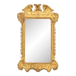 18th Century George II Giltwood Framed Mirror For Sale