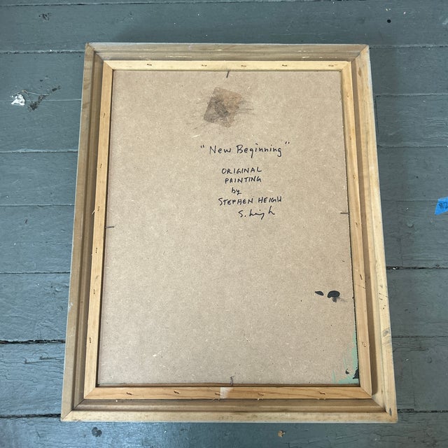 Contemporary Original Abstract Painting by Stephen Heigh “New Beginning” For Sale - Image 4 of 4