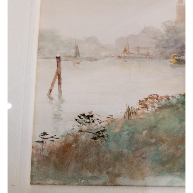 Early 20th Century American Watercolor of European Scene by Frank F. English For Sale - Image 13 of 15