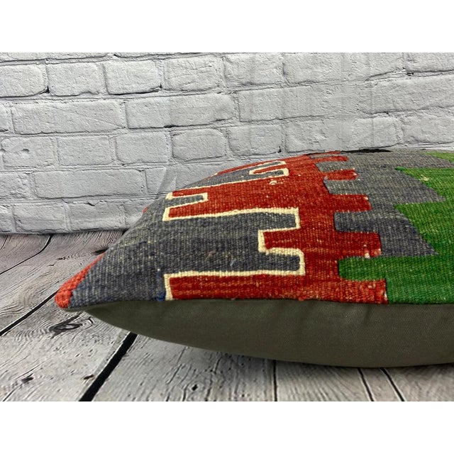 16 x 24 Kilim Pillow Turkish Ottoman Opulence Pillow Cushion Cover For Sale - Image 4 of 4
