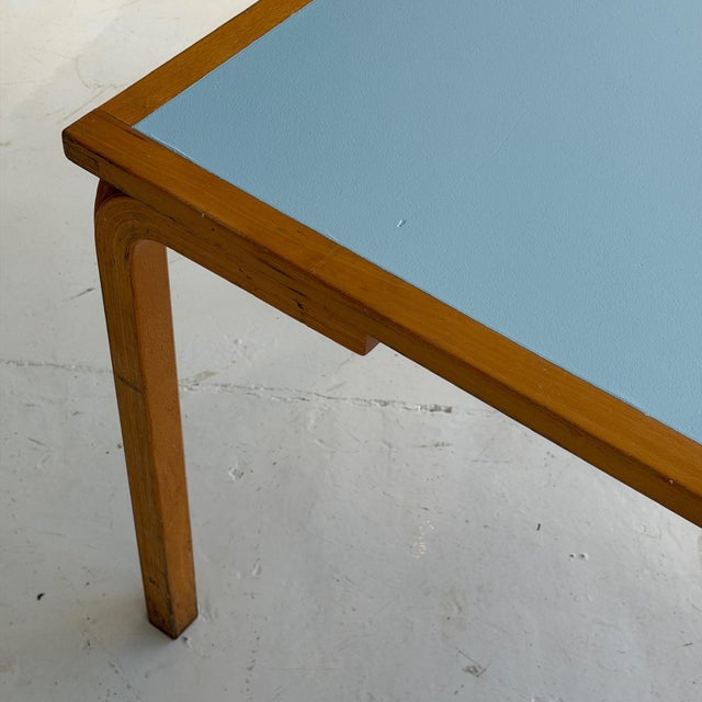 1980s Rectangle Birch Table/Desk Attributed to Rud Thygesen and Johnny Sørensen for Magnus Olesen For Sale In Chicago - Image 6 of 8