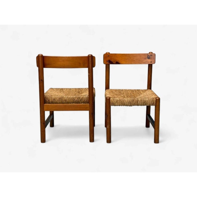 French Modern, Ash, Straw, Occasional Chairs, France, 1960s - Set of 2 For Sale - Image 9 of 9