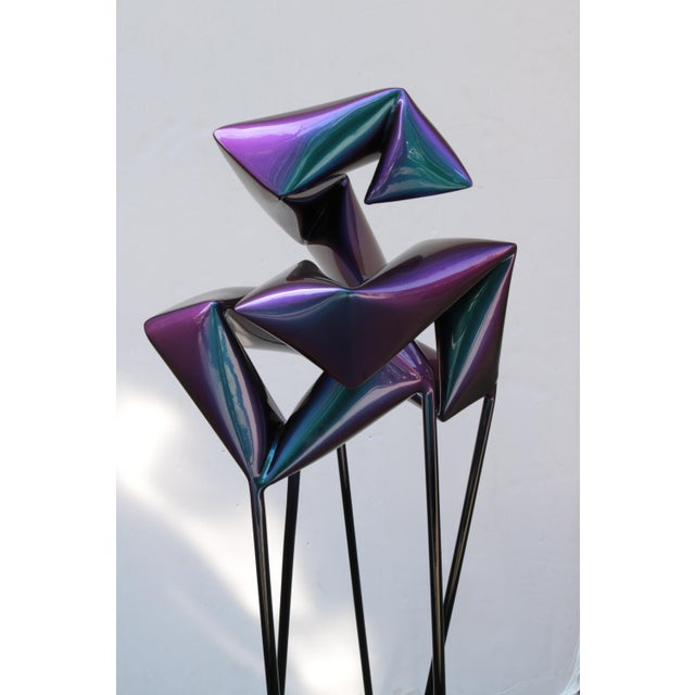 Floor Sculpture by Artist Willi Siber For Sale - Image 12 of 18