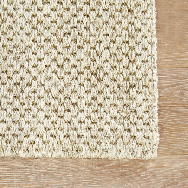 Jaipur Living Naples Natural Solid White/ Taupe Area Rug 3′ × 5