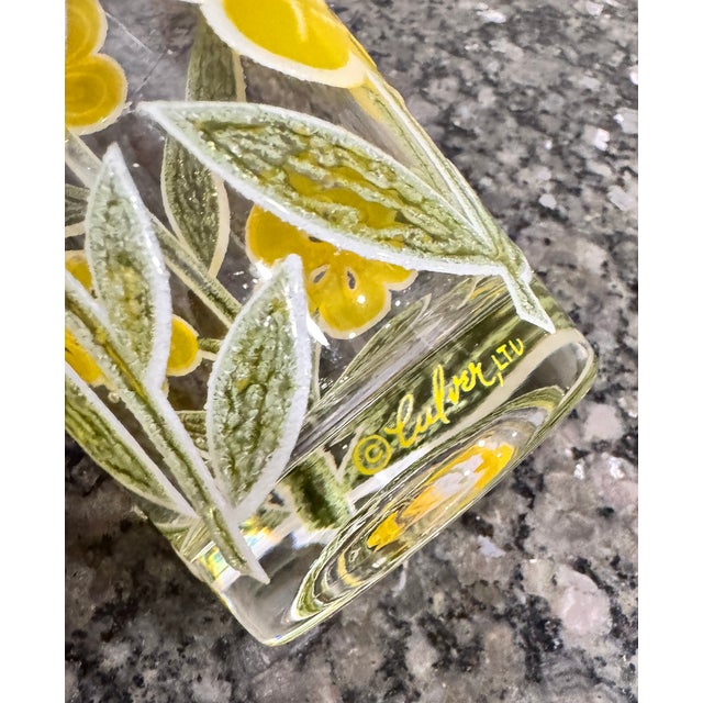Mid-Century Modern Mid-Century Modern Glasses by Culver "Petite Fleur" Pattern- Set of 5 For Sale - Image 3 of 5