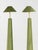 Art Deco Pair of Moss Green Velvet Floor Lamps, French Late 20th C. For Sale - Image 3 of 11