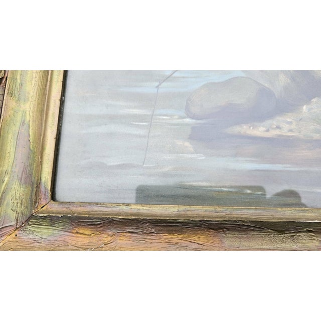 Art Nouveau, Children Fishing, 1890s, Chromolithograph For Sale - Image 9 of 15