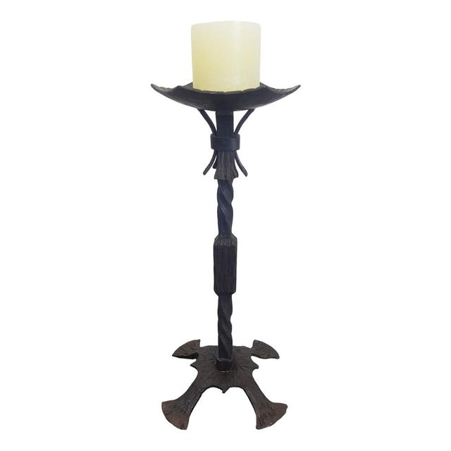 Brutalist Cast Iron Candleholder, Germany, 1960s For Sale - Image 10 of 10