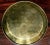 Metal Indian Vintage Solid Bronze Finely Engraved Round Serving Tray For Sale - Image 7 of 10