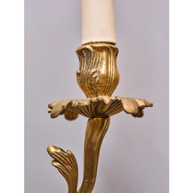 Louis XV Three-Armed Wall Lamps, Set of 2 For Sale - Image 4 of 9