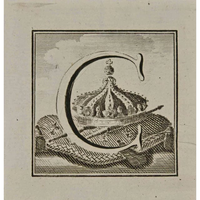 Letter of the Alphabet C, from the series "Antiquities of Herculaneum", is an etching on paper realized by Luigi...