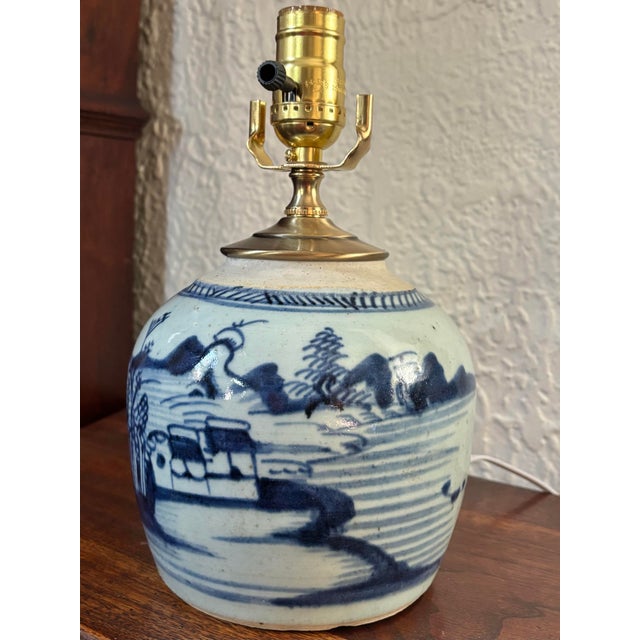 Asian 19th Century Porcelain Vase Lamp For Sale - Image 4 of 8