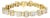 14K Yellow Gold 9 7/8 Cttw Princess and Baguette Diamond Bow and Box Link Tennis Bracelet (G-H Color, VS1-VS2 Clarity) - 7" Inches For Sale