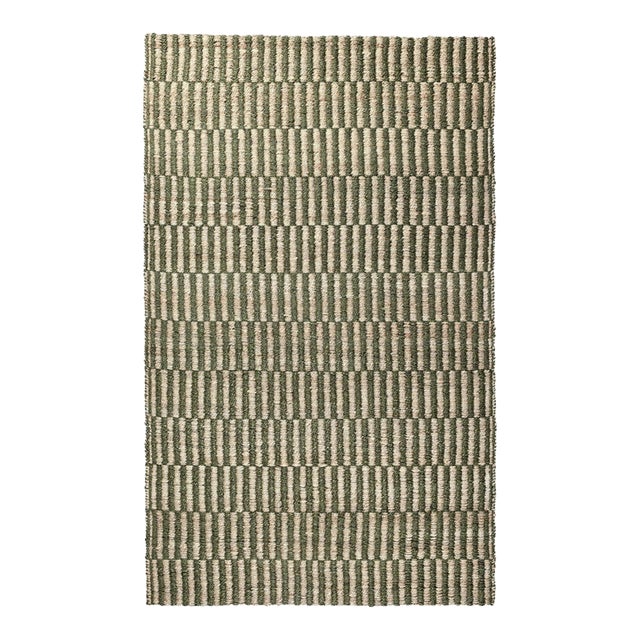 Laguna Jute Natural Olive Rug - 2 X 3 For Sale