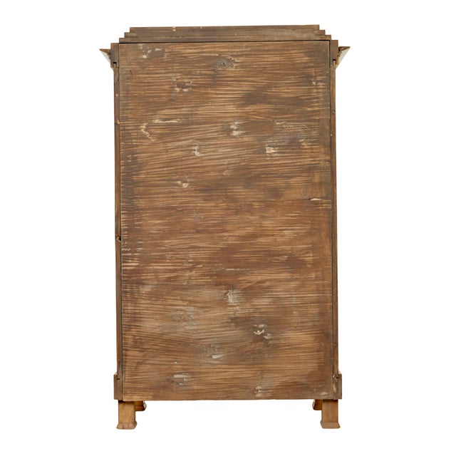 Brown Antique Biedermeier Glazed Elm Display Cabinets, 1840, Set of 2 For Sale - Image 8 of 11