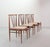Scandinavian Wood Spindle Back Dining Chairs with Caramel Leatherette Upholstery, 1970s, Set of 4 For Sale - Image 12 of 16