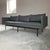 Dark Gray Minimalist Kimball Whittaker Faux Leather Lounge Sofa For Sale - Image 8 of 17