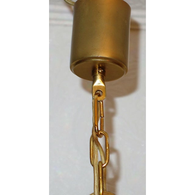 Antique Brass and Lead Crystal Chandelier from Ernst Palme, 1960s, in Very Good conditions. Designed 1960 to 1969 This...