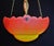 Art Deco Etched Glass Plafonnier with Bronze, Brass and Alabaster Fittings, 1930 For Sale - Image 3 of 13