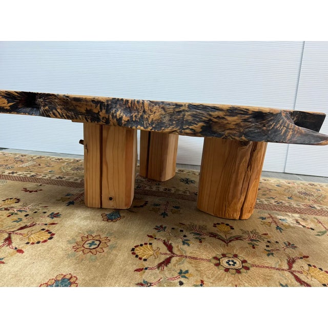 Wood Live Edge Olive Wood Coffee Table For Sale - Image 7 of 13