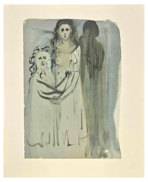 Salvador Dali, The Wrathful, Woodcut, 1963