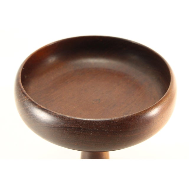Mid 19th Century Victorian Mid. 1800's Turned Wood Treen Ware Raised Tazza, Compote For Sale - Image 5 of 12