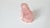 Asian Chinese Rose Quartz Dog Carving With Ruby Eyes, Mid-20th Century For Sale - Image 3 of 8